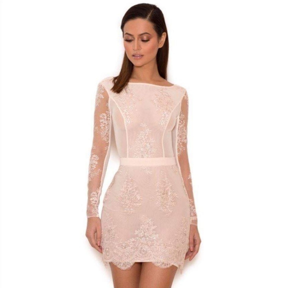 House of CB Lace Embroidered Dress